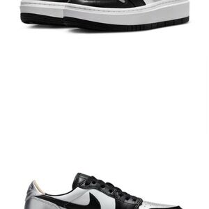 Nike women's Air Jordan Black and White Sneakers